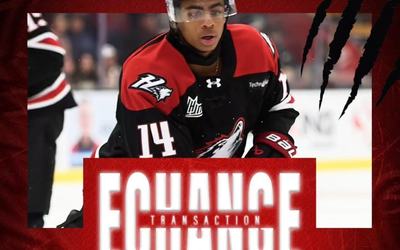 Huskies échange Charlie Benigno