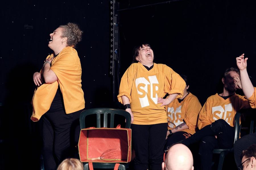 « On est tellement là pour faire un spectacle, on n’est pas compétitif », souligne Christian Matte.